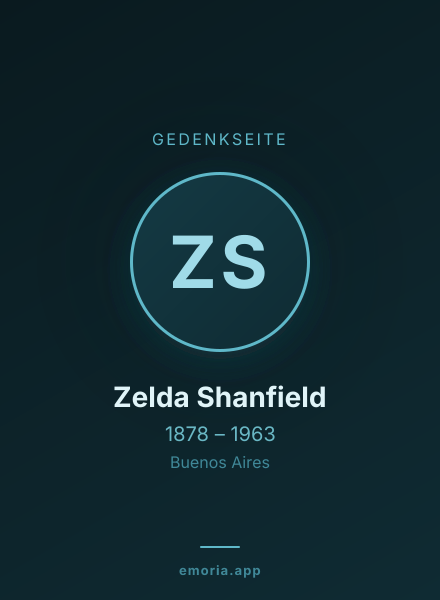 Gedenkportrait von Zelda Shanfield