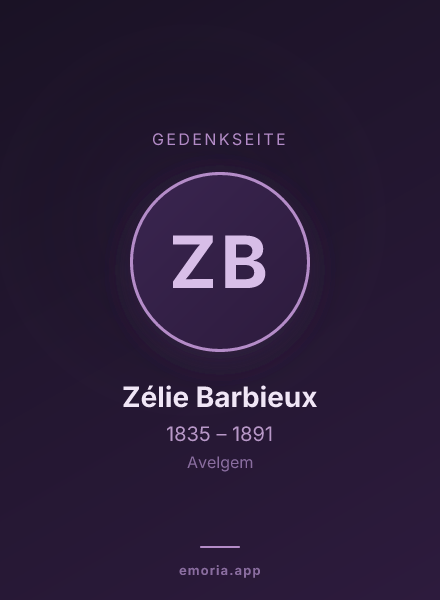 Gedenkportrait von Zélie Barbieux