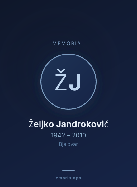 Memorial portrait of Željko Jandroković