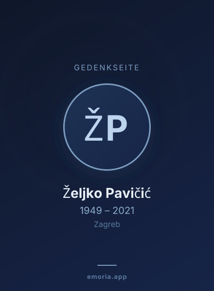 Gedenkportrait von Željko Pavičić