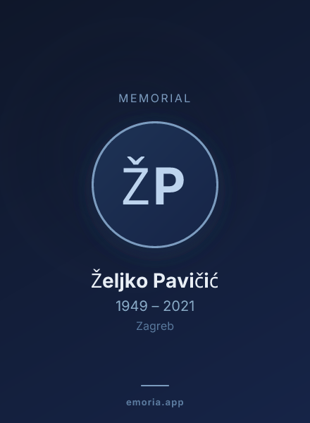 Memorial portrait of Željko Pavičić