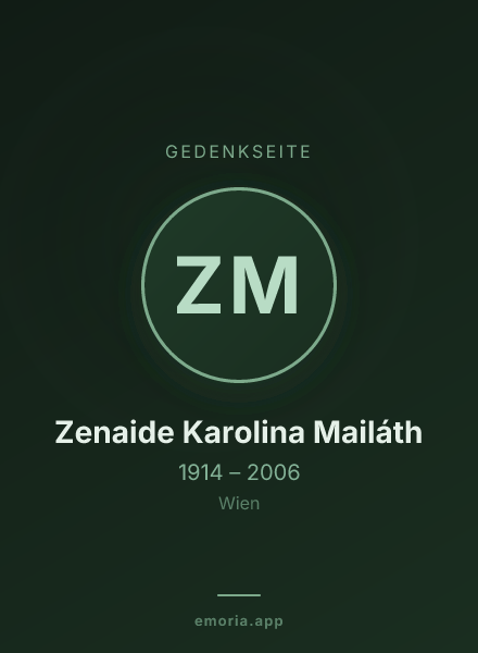 Gedenkportrait von Zenaide Karolina Mailáth