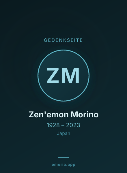 Gedenkportrait von Zen'emon Morino