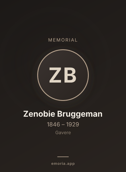 Memorial portrait of Zenobie Bruggeman