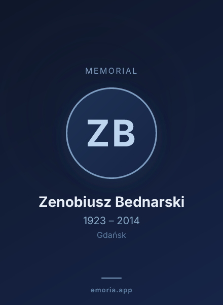 Memorial portrait of Zenobiusz Bednarski