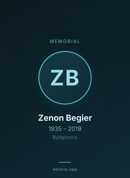 Memorial portrait of Zenon Begier