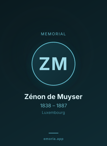 Memorial portrait of Zénon de Muyser