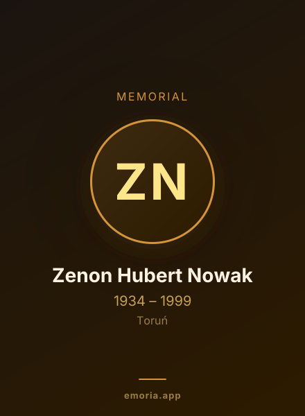 Memorial portrait of Zenon Hubert Nowak