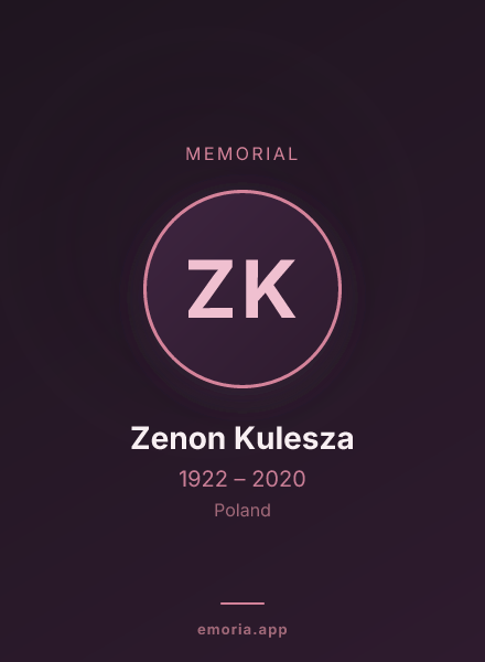 Memorial portrait of Zenon Kulesza