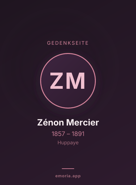 Gedenkportrait von Zénon Mercier