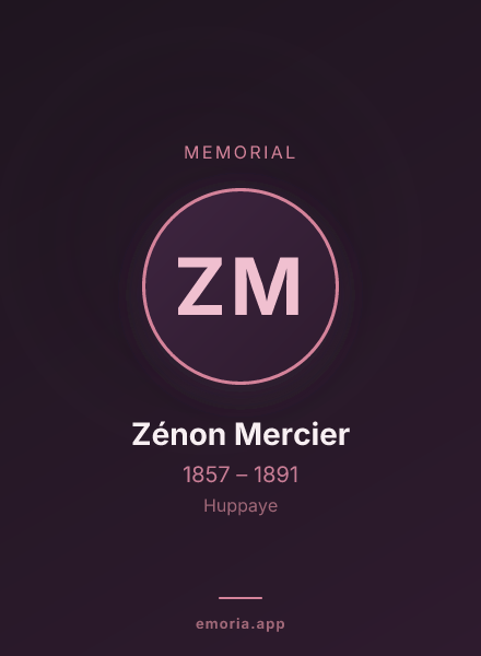 Memorial portrait of Zénon Mercier
