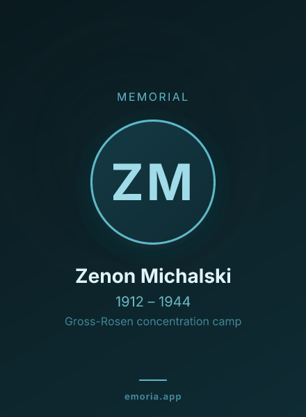 Memorial portrait of Zenon Michalski