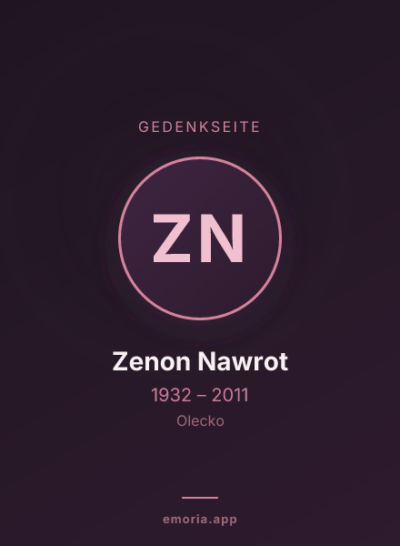 Gedenkportrait von Zenon Nawrot