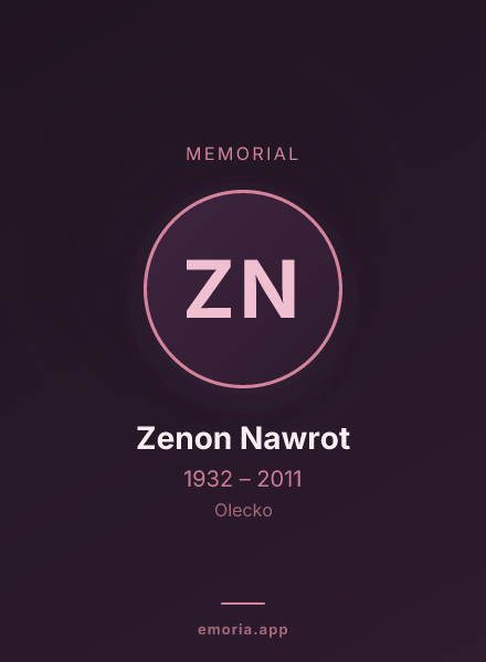 Memorial portrait of Zenon Nawrot