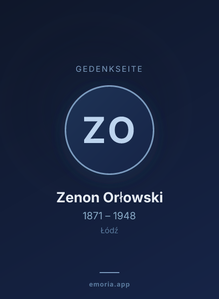 Gedenkportrait von Zenon Orłowski