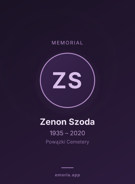 Memorial portrait of Zenon Szoda