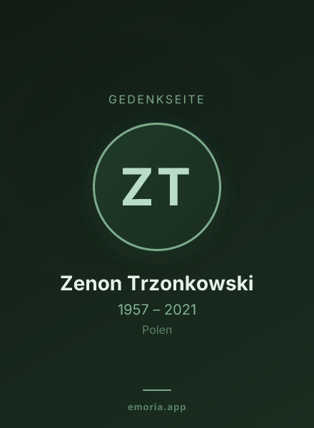 Gedenkportrait von Zenon Trzonkowski