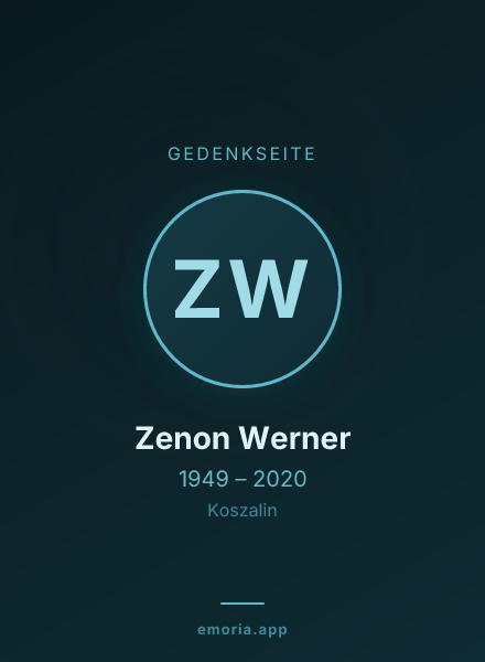 Gedenkportrait von Zenon Werner