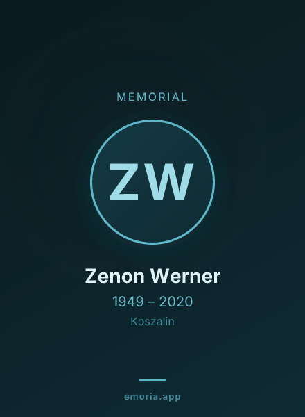 Memorial portrait of Zenon Werner