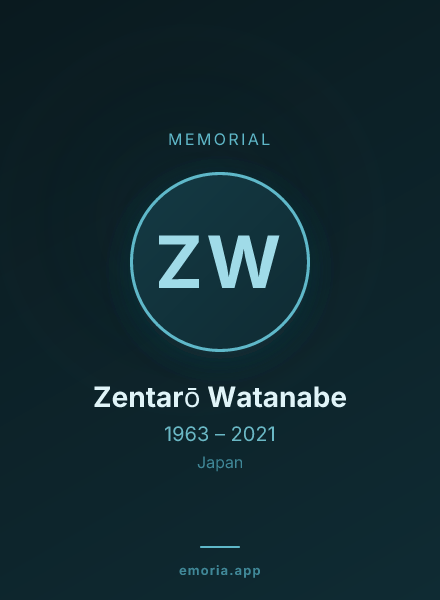 Memorial portrait of Zentarō Watanabe