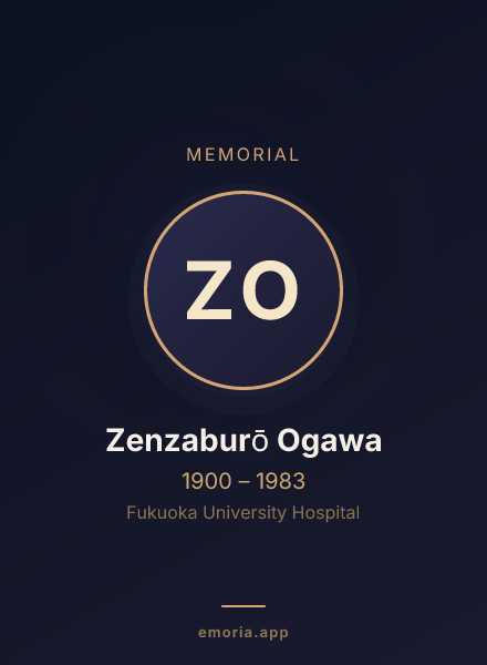 Memorial portrait of Zenzaburō Ogawa
