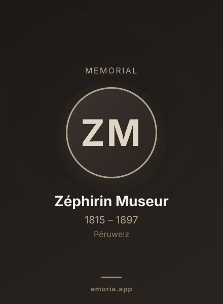 Memorial portrait of Zéphirin Museur