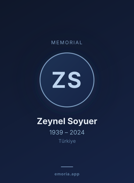 Memorial portrait of Zeynel Soyuer