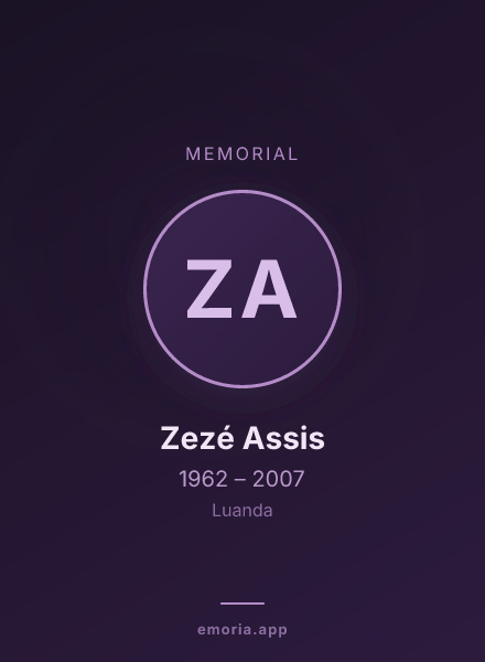 Memorial portrait of Zezé Assis