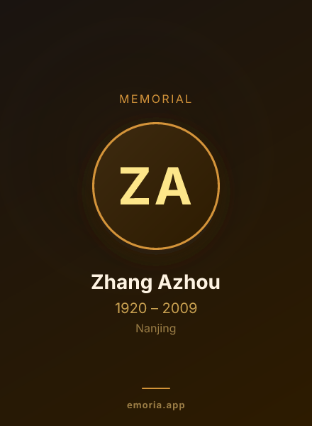 Memorial portrait of Zhang Azhou