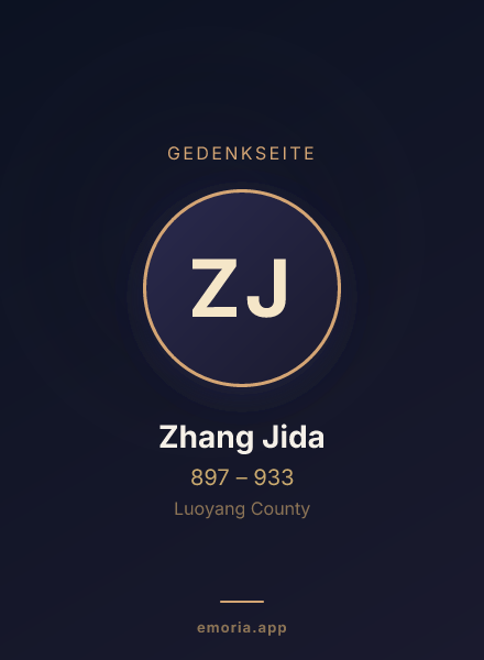 Gedenkportrait von Zhang Jida