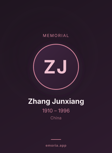Memorial portrait of Zhang Junxiang