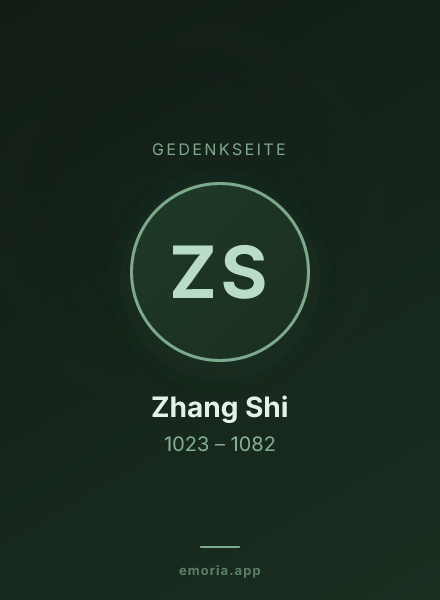 Gedenkportrait von Zhang Shi