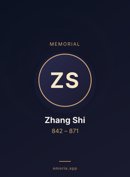 Memorial portrait of Zhang Shi