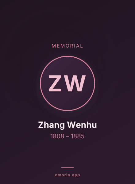Memorial portrait of Zhang Wenhu