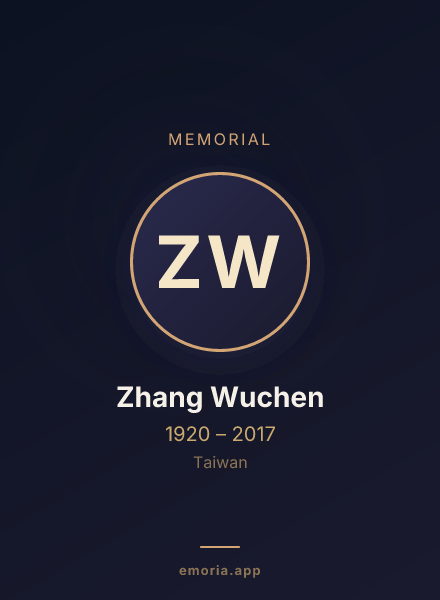 Memorial portrait of Zhang Wuchen
