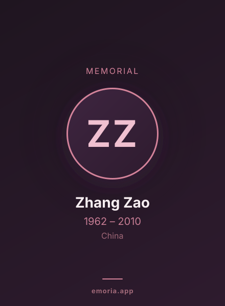 Memorial portrait of Zhang Zao