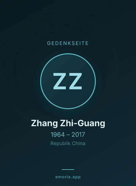 Gedenkportrait von Zhang Zhi-Guang