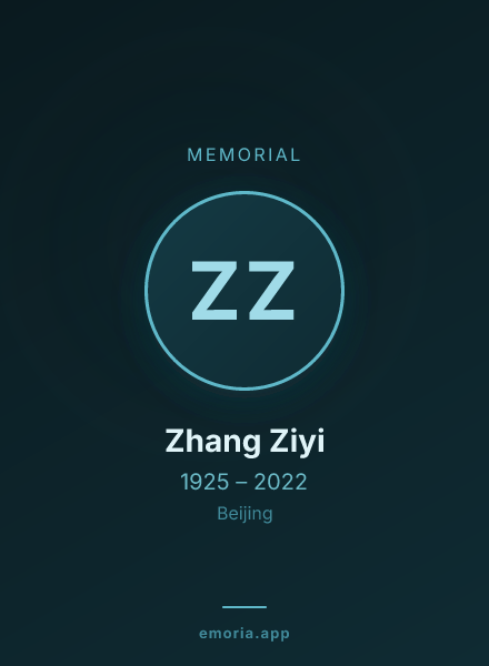 Memorial portrait of Zhang Ziyi