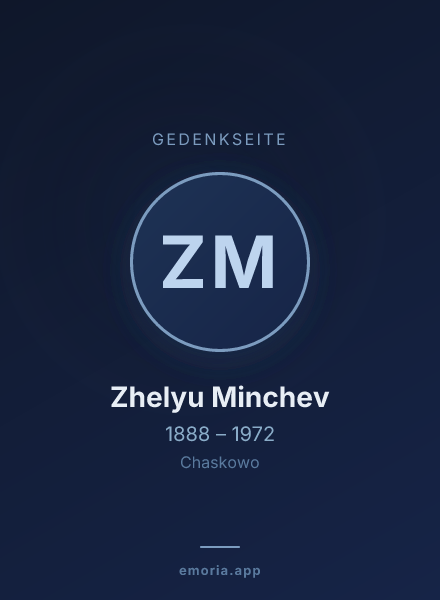 Gedenkportrait von Zhelyu Minchev