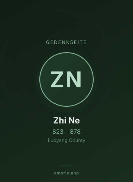 Gedenkportrait von Zhi Ne