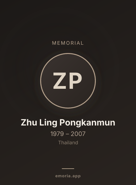Memorial portrait of Zhu Ling Pongkanmun