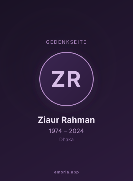 Gedenkportrait von Ziaur Rahman