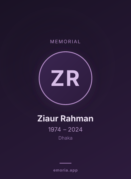 Memorial portrait of Ziaur Rahman