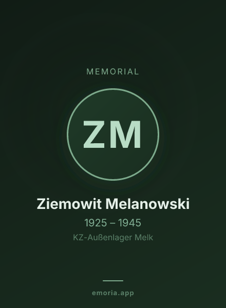 Memorial portrait of Ziemowit Melanowski