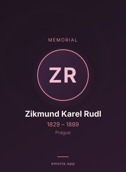 Memorial portrait of Zikmund Karel Rudl