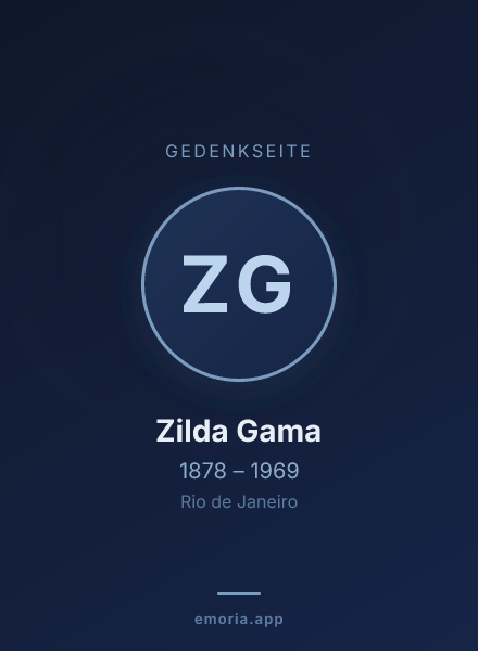 Gedenkportrait von Zilda Gama