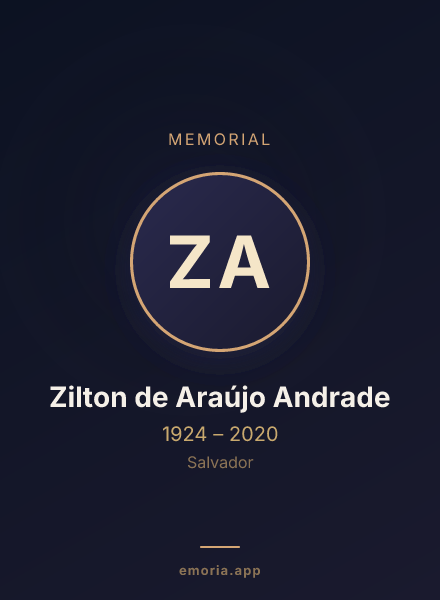 Memorial portrait of Zilton de Araújo Andrade