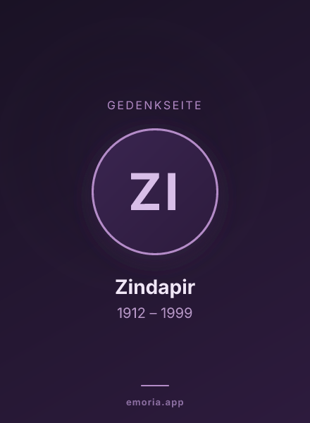 Gedenkportrait von Zindapir