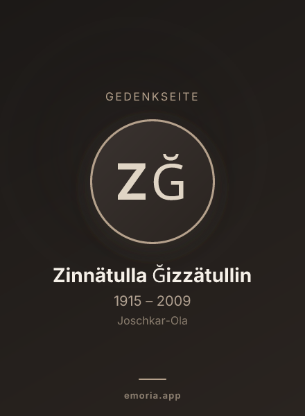 Gedenkportrait von Zinnätulla Ğizzätullin