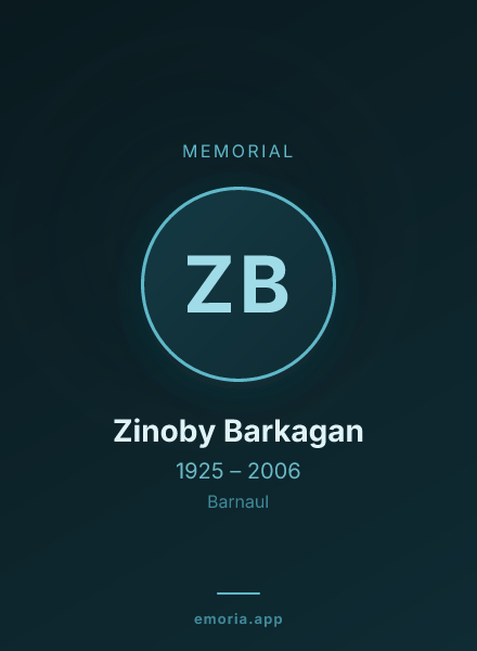 Memorial portrait of Zinoby Barkagan